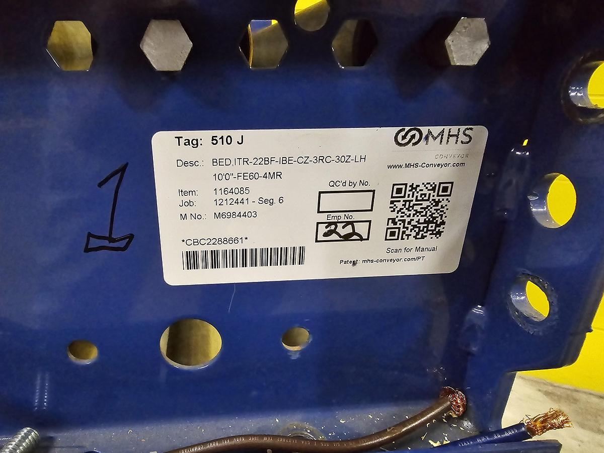 Used MHS Itoh Denki 22" x 40' MDR Zero Pressure Accumulation Roller Conveyor (#282A)