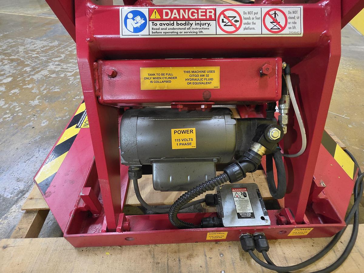 Used Southworth PalletPal Electric Scissor Lift Table Turntable (#687)