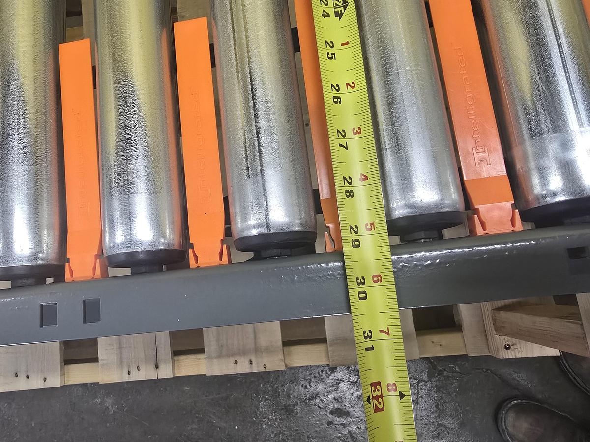 2018 Intelligrated 30.5"w x 9' Live Roller V-Belt Conveyor (526)