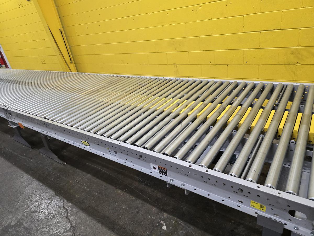 Used Hytrol ABLR Live Roller Conveyor 54" x 73' (#599)