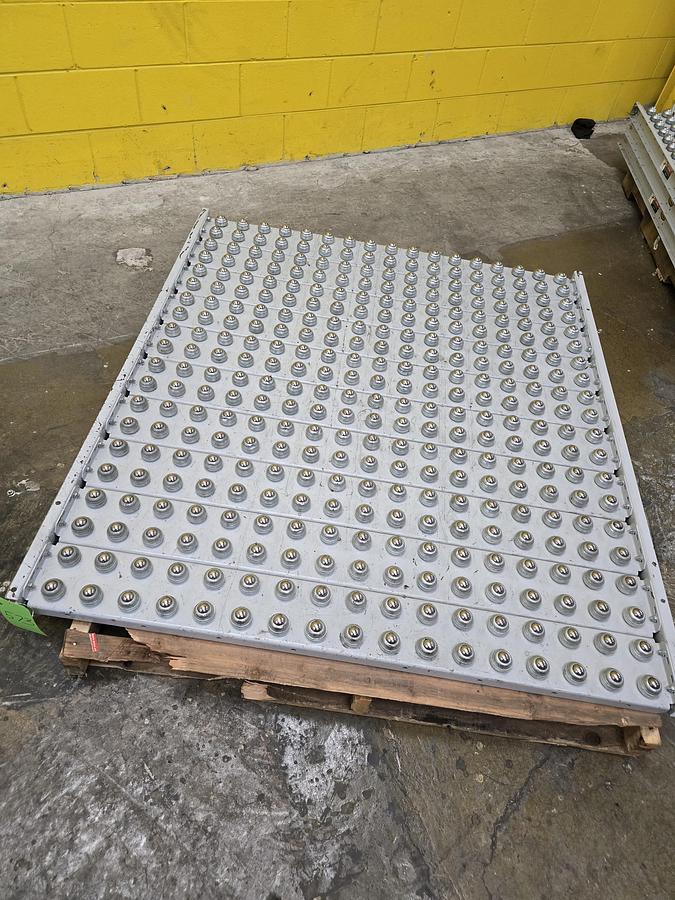 Used Hytrol Roller Ball Transfer Table Conveyor 54" x 60" (#573)