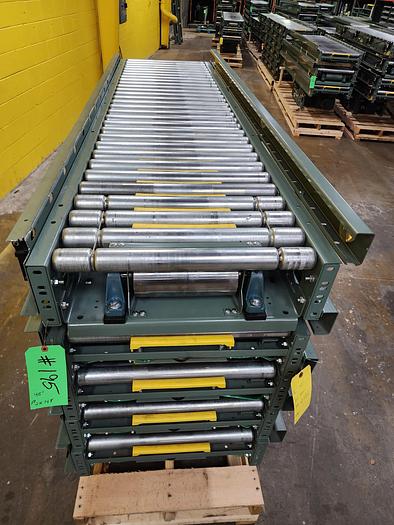 Used Hytrol ABEZ Zero Pressure Accumulation Roller Conveyor 24" x 45' (#195)