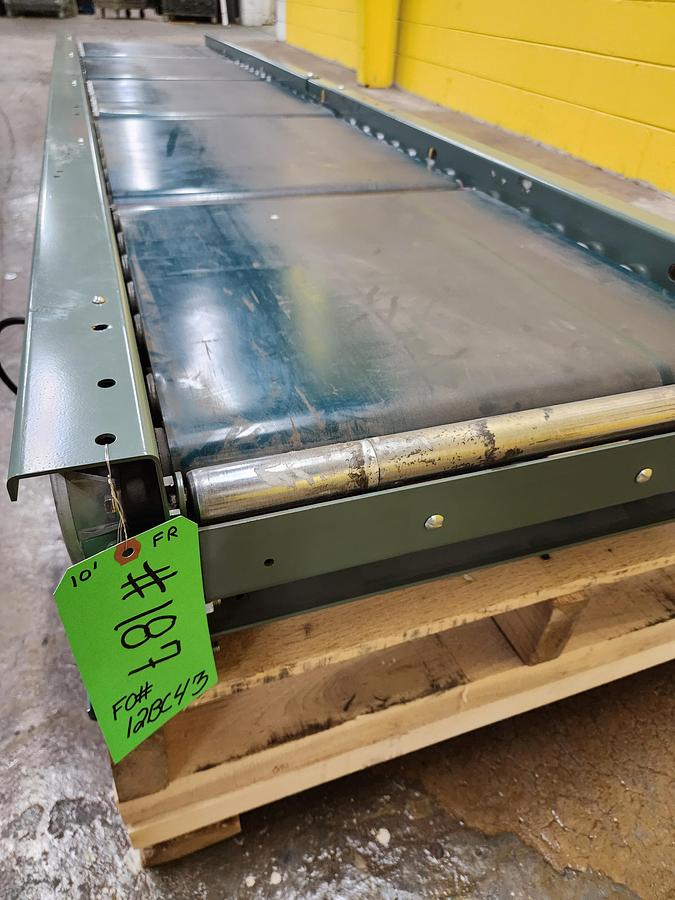 Used Hytrol RBE24EZ 24 volt Zero Pressure Accumulation Conveyor 24" x 10' (#187)