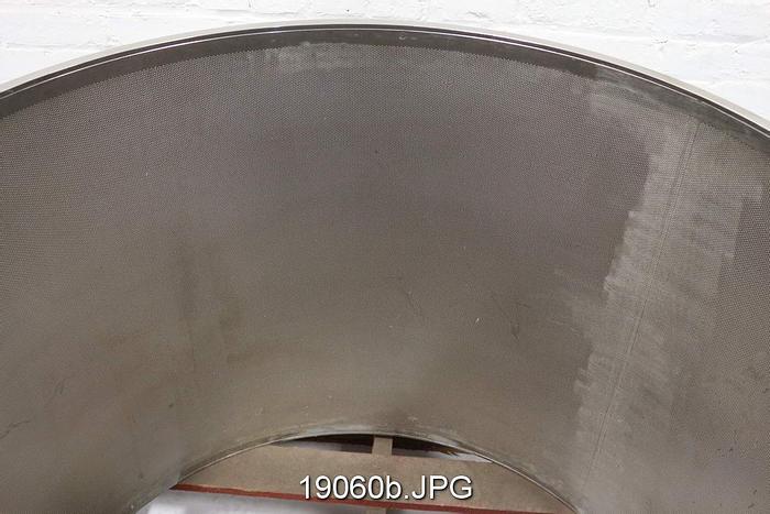 Unused Bird 40B Outer Pressure Screen Basket, .050" Holes, 23% Open Area, Nonprofiled, Unused #19060