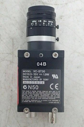 Used Sony Model XC-ST50 CCD Industrial Video Camera with Fujinon HF25HA-1B Lens