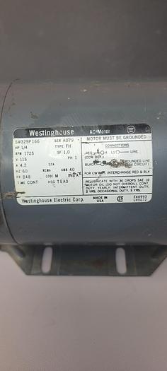 Used WESTINGHOUSE AC MOTOR 1/4HP 115V 4.2A 325P166, AD79(302)