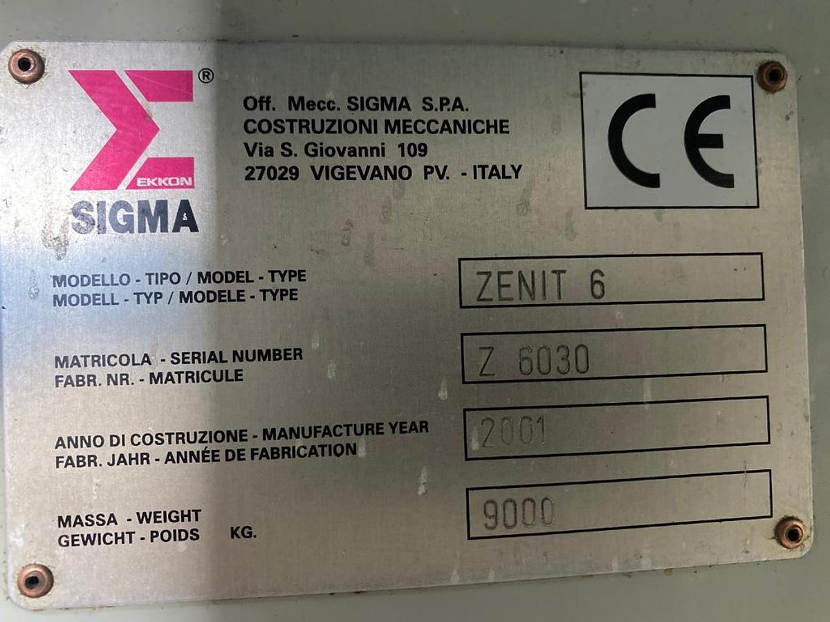 Used 2001 Sigma ZENIT 6
