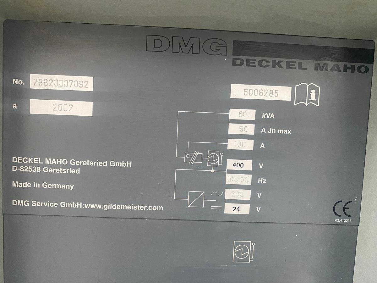 Used 2002 DECKEL MAHO DMC-100V hi-dyn