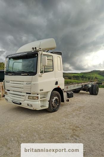 Used 2006 DAF CF 75 310 ZF 16 manual Euro 3 chassis cab truck.