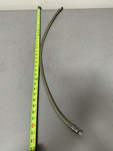Used 35" Stainless Steel Braided Hose w/ 5/8" Swagelok 316 3100 PSIG Connection