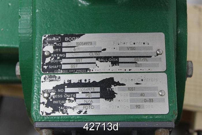 Used FISHER V150 SERIES B #42713