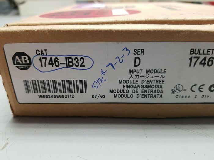 Allen Bradley 1746-IB32 SLC500 Ser D