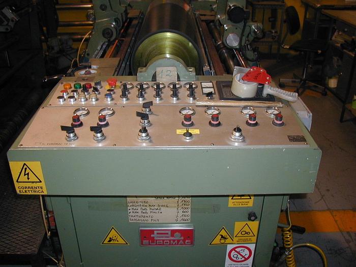Used (assembled but no longer visible in production) Euromac slitter mod. TB520  1600 mm (for film)