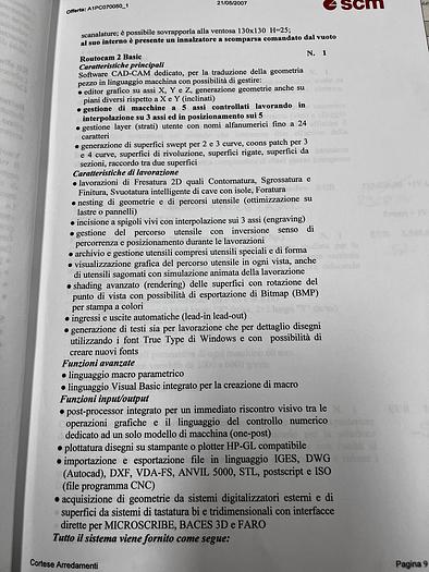 CENTRO DI LAVORO SCM RECORD 240 NT