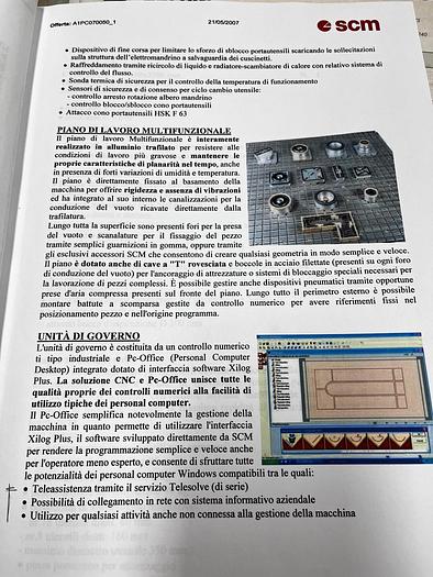 CENTRO DI LAVORO SCM RECORD 240 NT