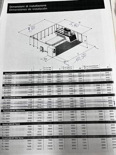 CENTRO DI LAVORO SCM RECORD 240 NT