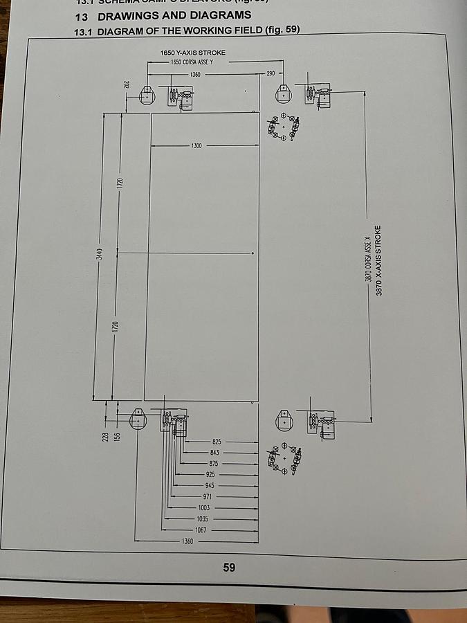 Revisionato centro di lavoro ESSETEAM 4 assi