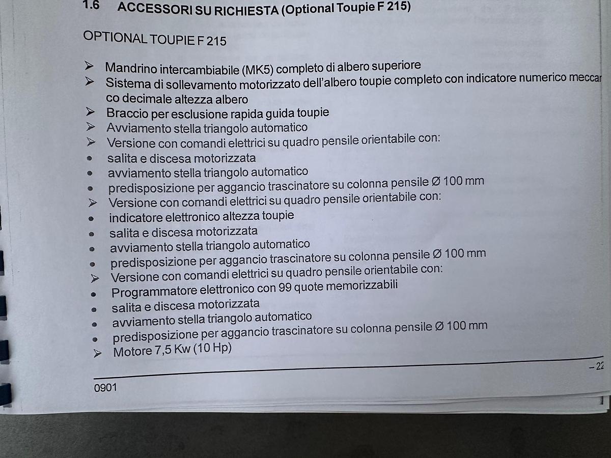 Revisionato TOUPIE CASADEI F215 CE elettronica