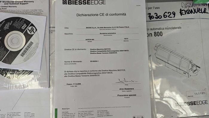 Revisionato BORDATRICE BIESSE AKRON 860