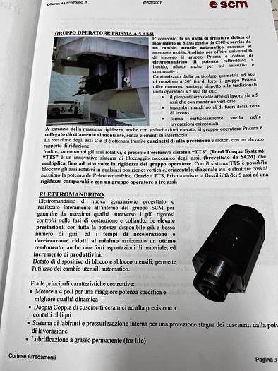 CENTRO DI LAVORO SCM RECORD 240 NT