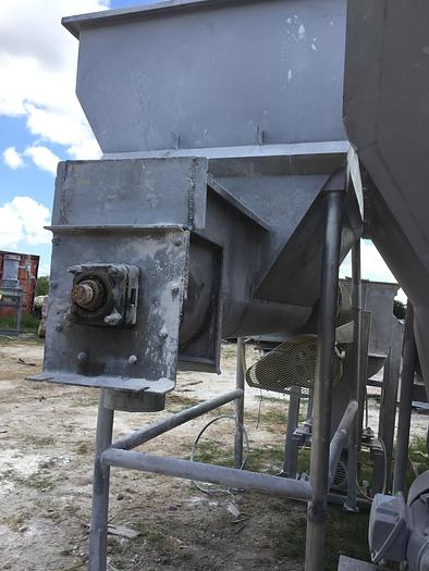 Used Hopper, 50 CF, S/st, Dims, Rietz, Screw #S741178