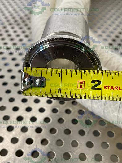 Used Sani-Tech  STHT-WR-1000 144" Silicone Hose w/ 1" Sanitary Fitting