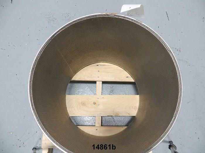 Used Bird 400 Pressure Screen Basket, 0.080" Holes #14861