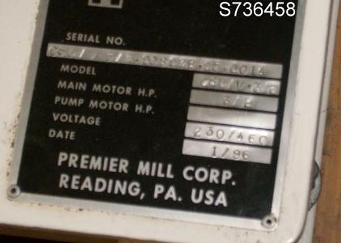 Used Mixer, Dispersion, 3 HP, S/st, Premier, Jkt, Vac, Planetary, #S736458