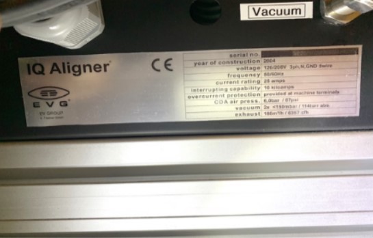 Used 2004 EVG IQ Aligner
