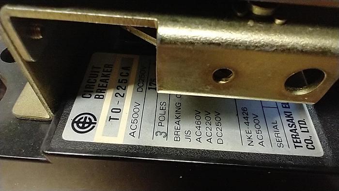 Used TERASAKI T0-225CA, 175A. 3-Pole Breaker Switch GH207