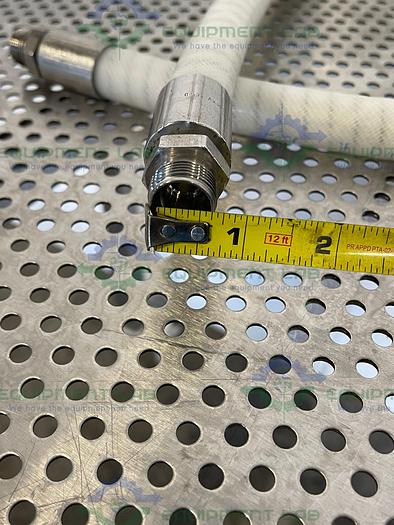 Used Saint Gobain  STHT-W-0500 60" Silicone Hose w/ 1/2" Threaded Fitting