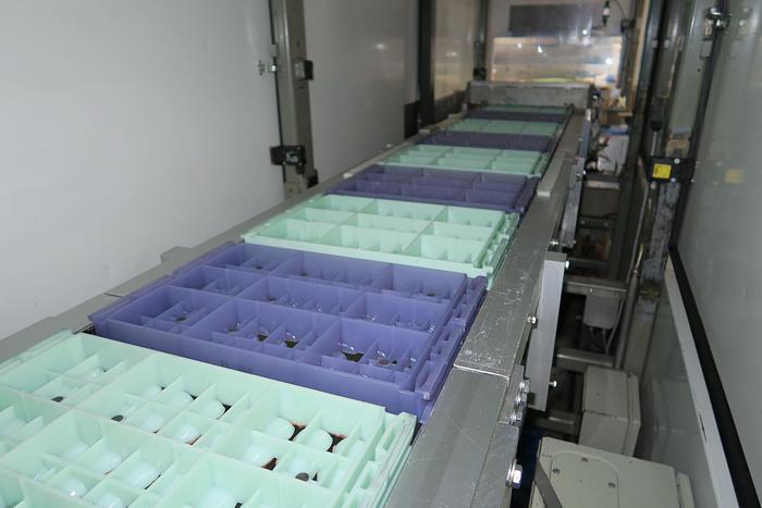 Used Aasted Frozen Cone Chocolate Moulding Line