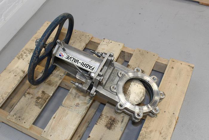 Used Fabri-Valve 6" Hand Operated Knife Gate Valve #43986