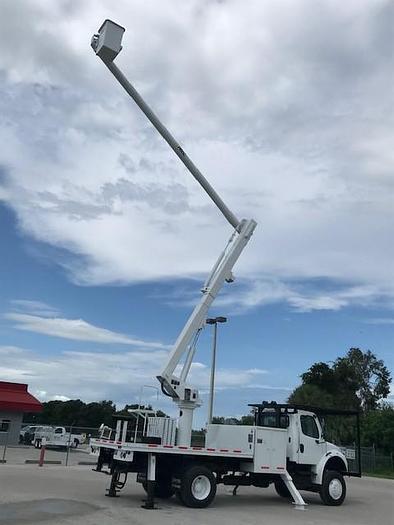Used 2007 Freightliner M2 4X4 Flatbed Altec LRV-55 60ft Over-Center Bucket Truck -C41775