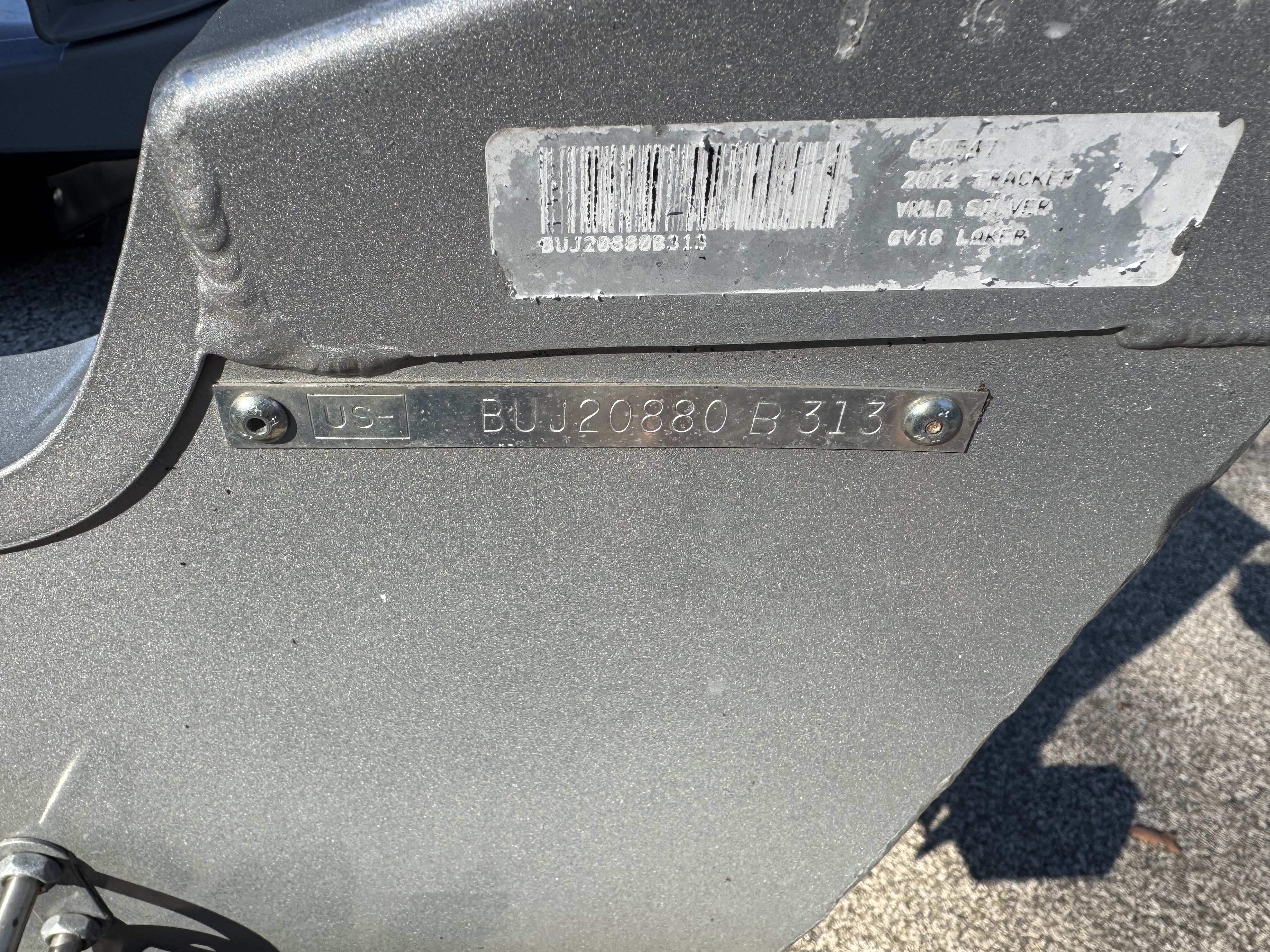 Used 2013 Tracker GV16 Tiller