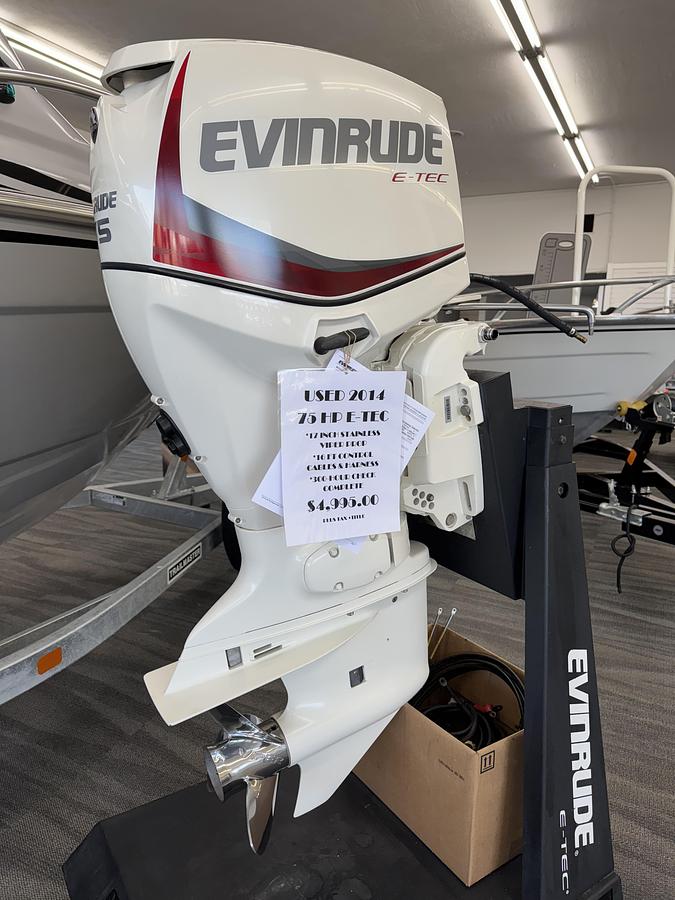 Used 2014 Evinrude 75hp E-Tec