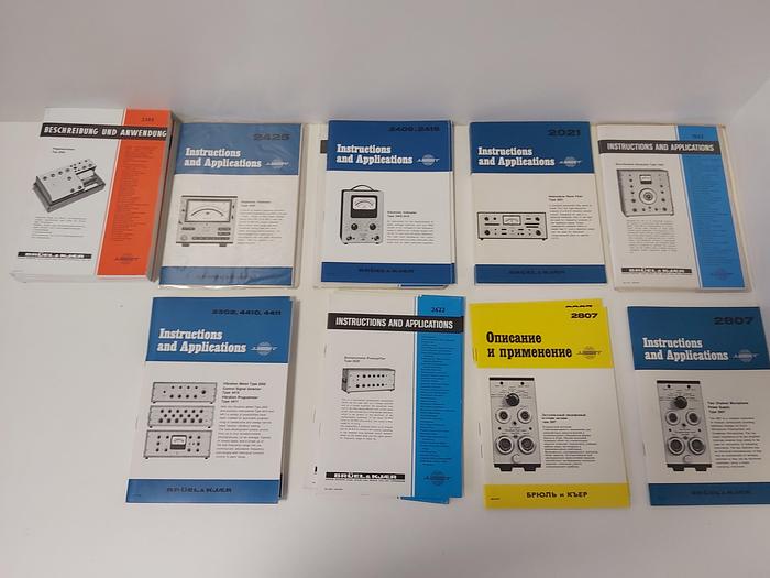 Originalbedienungsanleitung u Schaltpläne, gemäß Beschreibung, Brüel & Kjaer neu