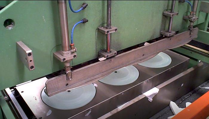 Used Elba SA-90 - T-shirt film bag welding machine - 3 lanes (1997)