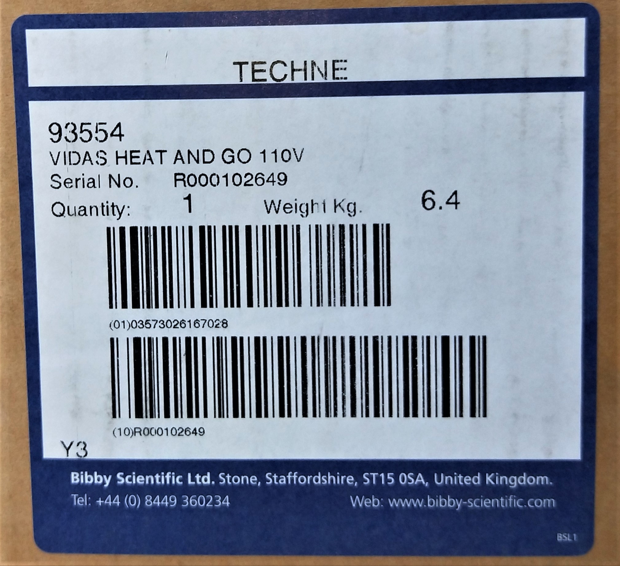 New Open Box Techne DB-3D Vidas Heat and Go Dri-Block Heater