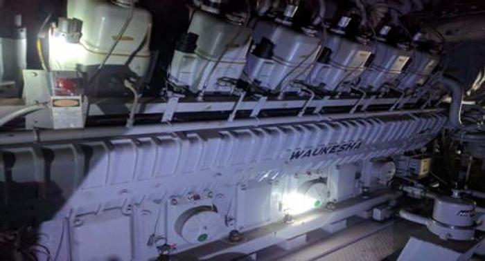 Used 2.82 MW 2005 Used Waukesha 16VAT27GL Natural Gas Generator