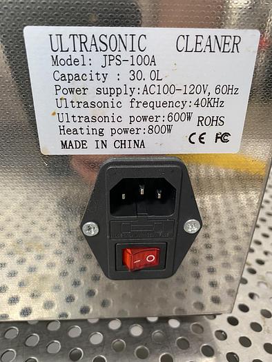 Used Model JPS-100A 30 L Digital Ultrasonic Cleaner Heated w/ Timer 120V