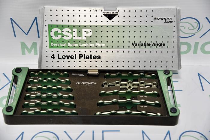 Used Synthes Cervical Spine Locking Plate System Instrument Set, In-Stock