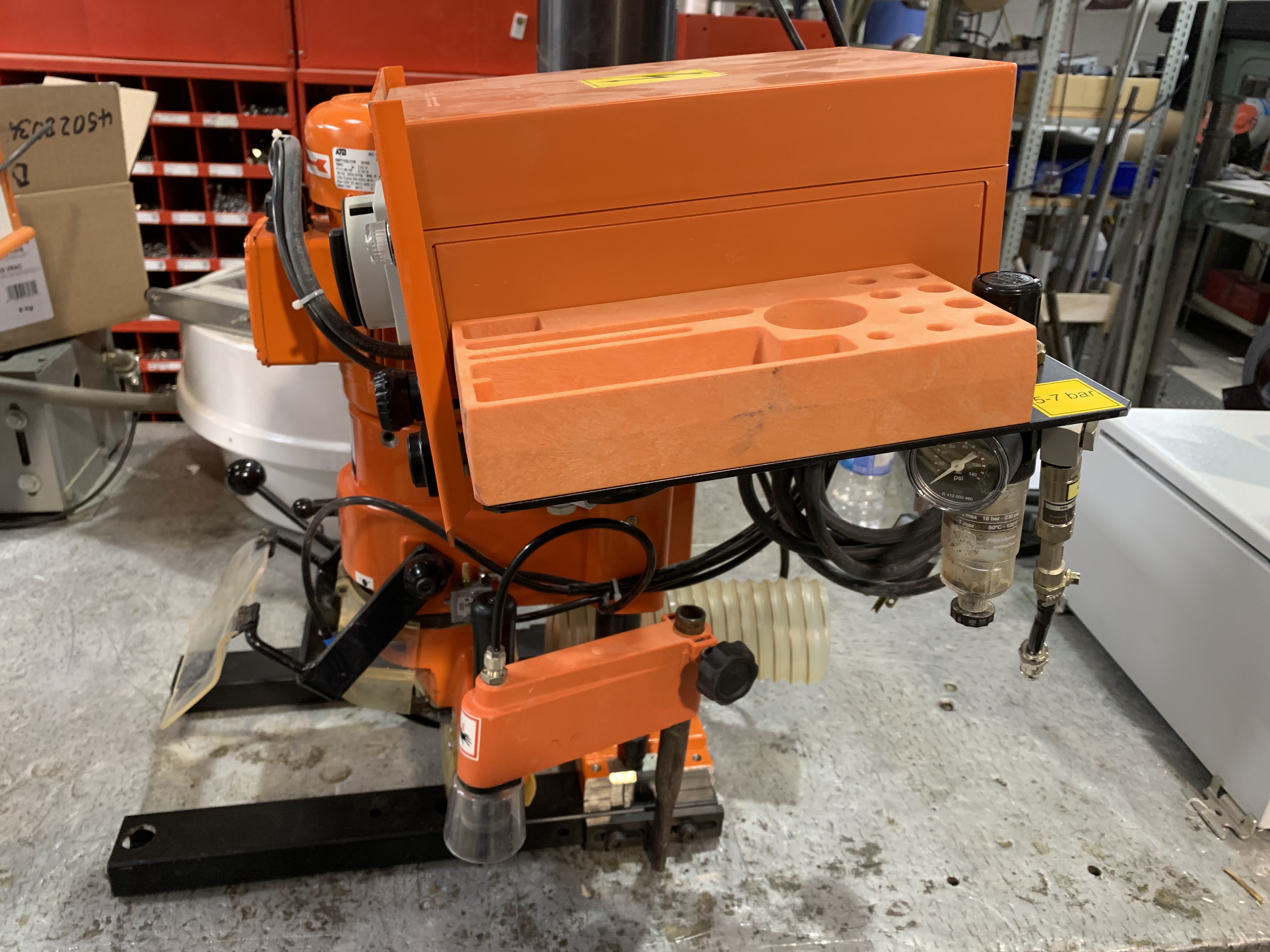 Used 2006 Blum Minipress CA Hinge machine drilling