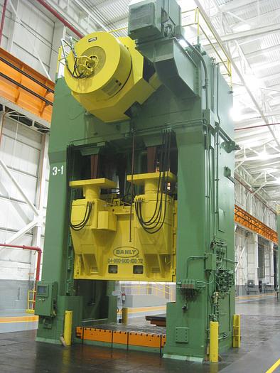 800 ton / 500 ton Danly Double Action Stamping Press