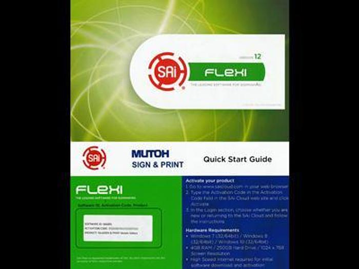 Used RIP Software SAI Flexi version 12 for Mutoh printers