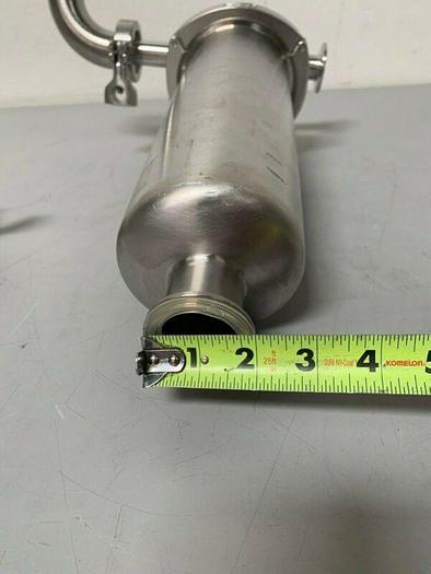 Used Gelman Sciences 960821 Stainless Steel 4.5" x 12" Filter Housing 125/250 PSIG