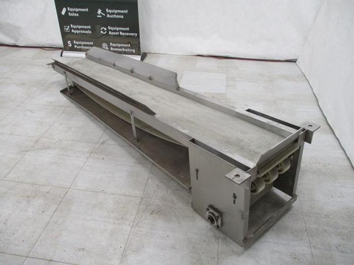 Used Conveyor; 12"W x 8"L Intralox Belt, Hydraulic