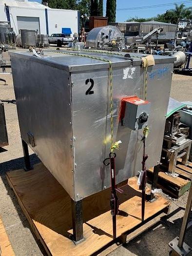 Used 2 Compartment Stainless Steel Jacketed & Insulated Heated Coating Tank