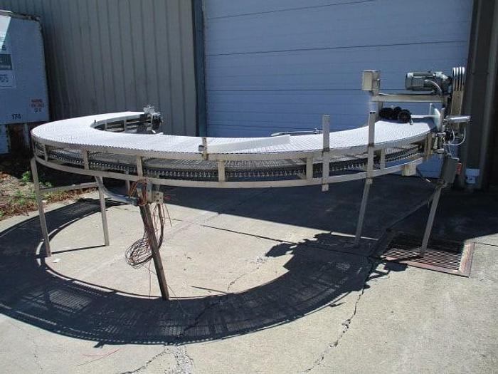 Used 180 Degree Stainless Steel Turn Conveyor
