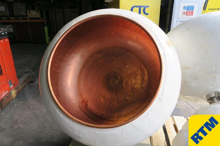 Used (8) Copper Coating Pans